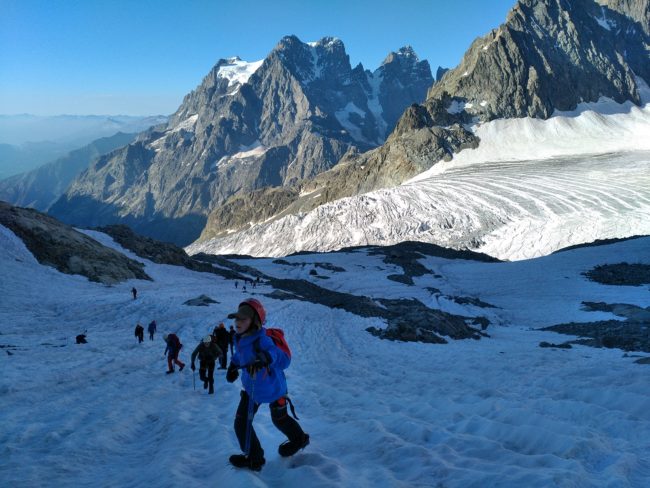 Balade et alpinisme initiation au glacier Blanc.