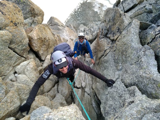 Stage d'initiation à l'alpinisme à Chamonix.