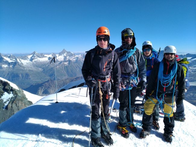 Stage alpinisme 4000 du Mont Rose.