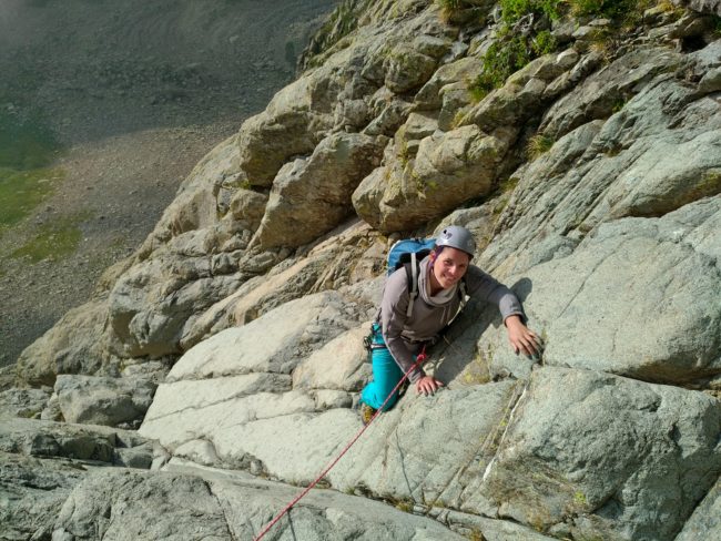 Voie Fouquier en escalade à l'Ossau.