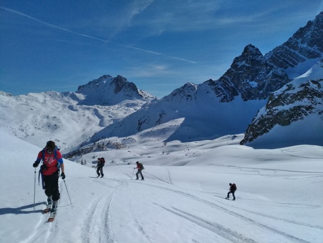 Raid à ski de 5 jours dans les Cerces et la Clarée.