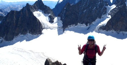 Arete sud est de la pointe louise